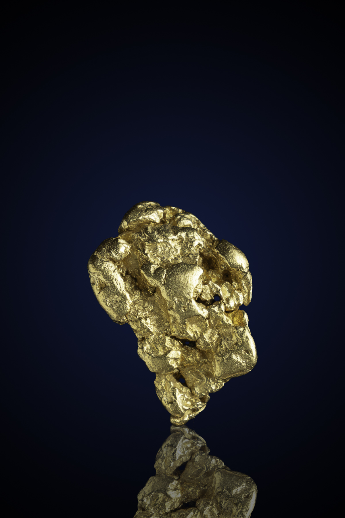 Chunky, Curved Natural Gold Nugget - Auburn, CA - 6.90 Grams (image for) Chunky, Curved Natural Gold Nugget - Auburn, CA - 6.90 Grams